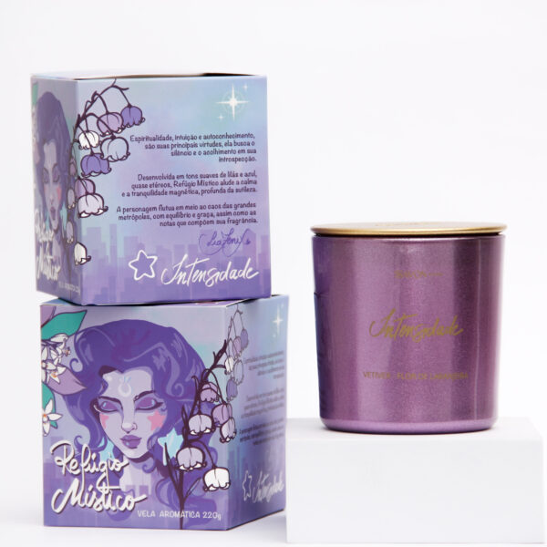Vela aromática - Refúgio Místico - Vetiver & Flor de Laranjeira